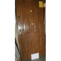 Drzwi zewnętrzne JUWENT 90P orzech/złoty dąb  wzór STR 21  nr 257